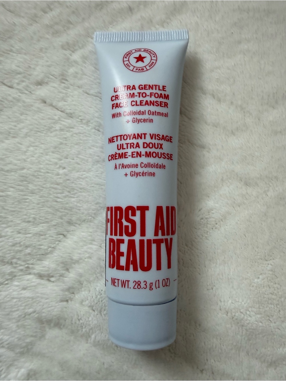 First Aid Beauty Ultra Gentle Cream-to-Foam Face Cleanser - 1 oz